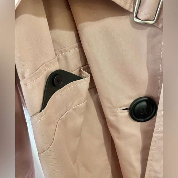 Like new! Coach military style Trench Coat pink size S - Picture 10 of 14